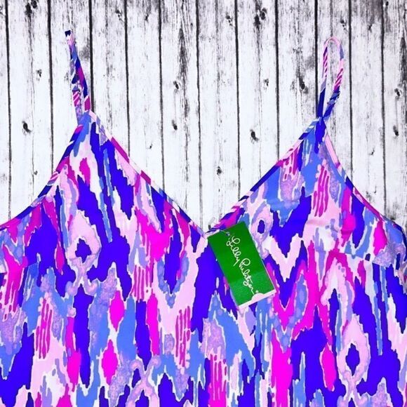 Lilly Pulitzer Lela Silk Dress One Too Many - Picture 6 of 12